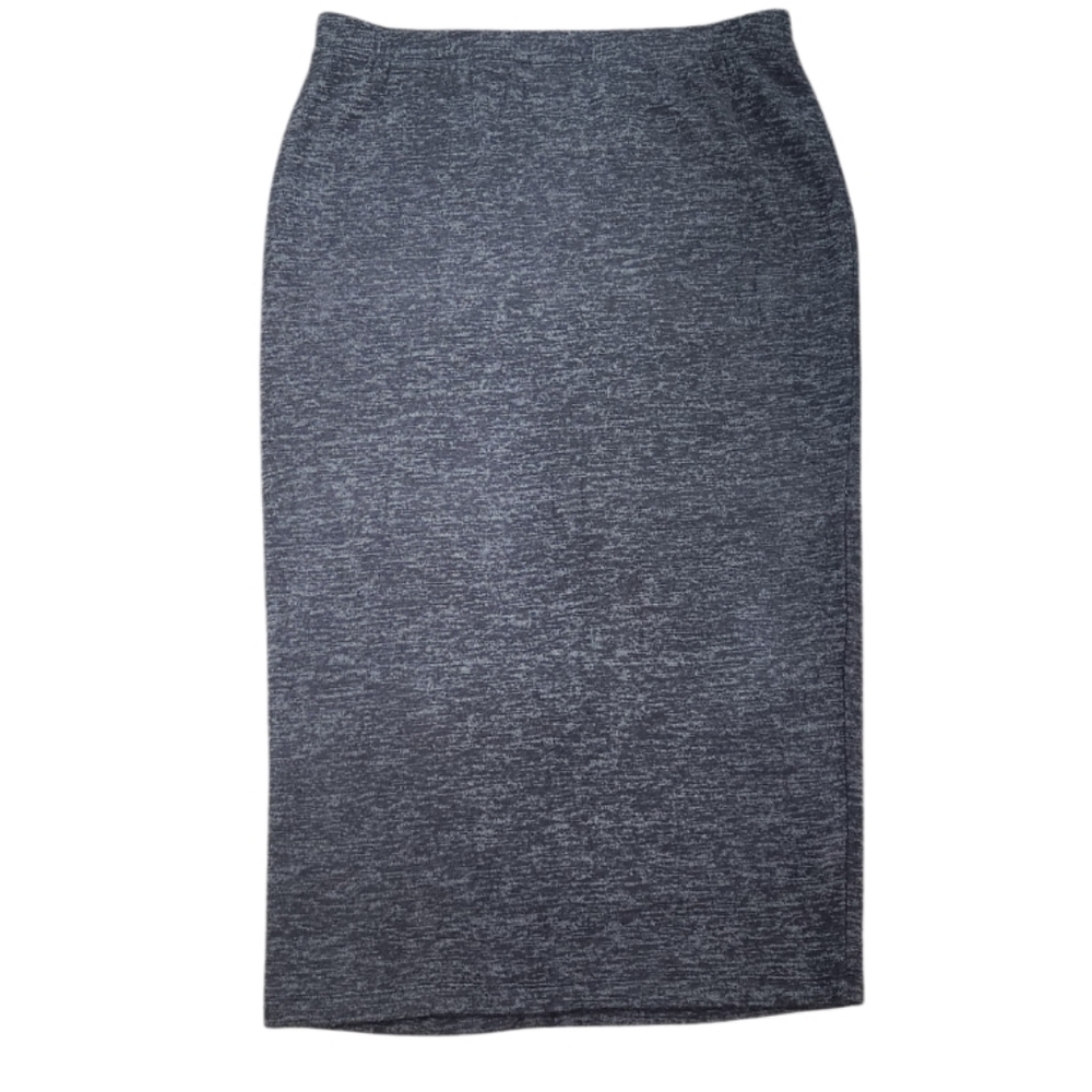 MODA HEATHER GRAY MIDI SKIRT SZ MEDIUM NWT